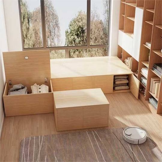 Bay Window Cabinet Storage Cabinet Balcony Special Bedroom Windowsill Storage Rack Floor Cabinet Sunscreen Sitting and Lying Low Cabinet Storage Cabinet