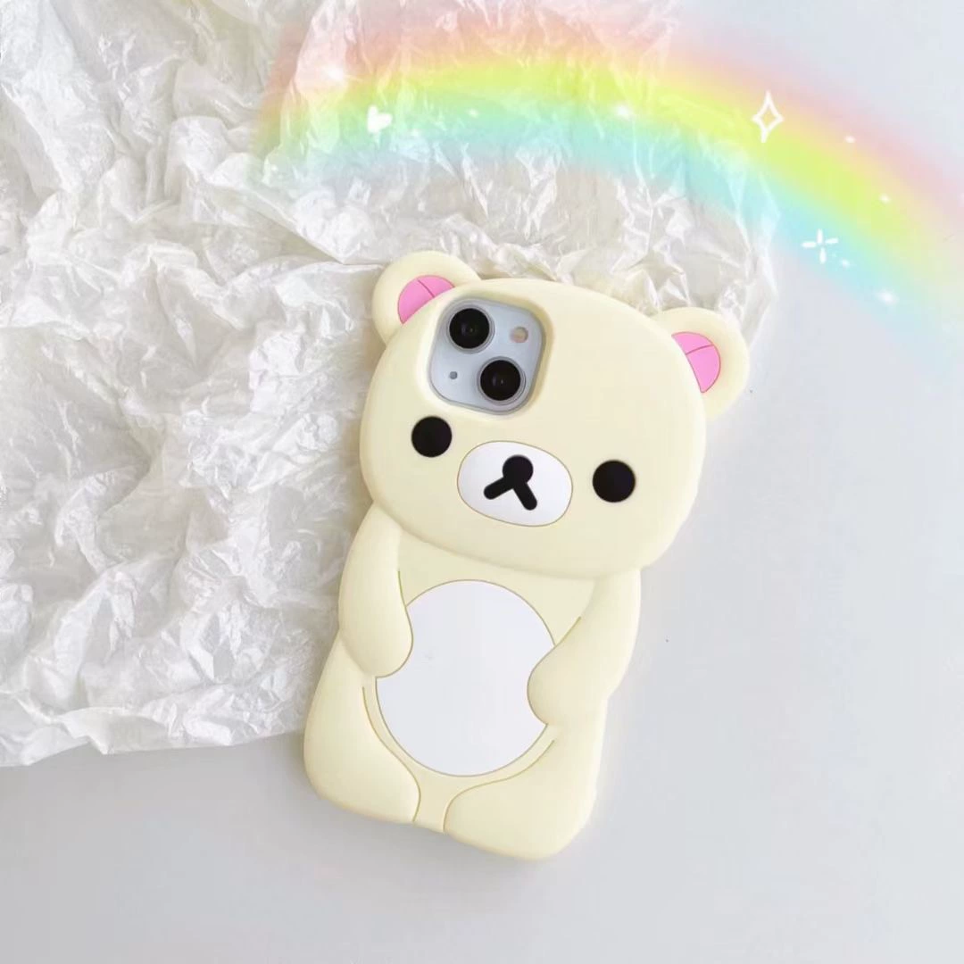 Яблоко, мультяшная симпатичная трехмерная совместимая с iPhone 16, iPhone14 Pro, чехол для телефона, iPhone, 14, защита от падений
