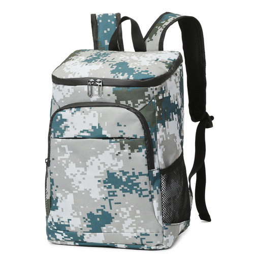 Portable Cross-border Camouflage Backpack with Large Capacity Insulated Backpack Outdoor Waterproof Dual Shoulder Picnic Bag Cold Beer Bag