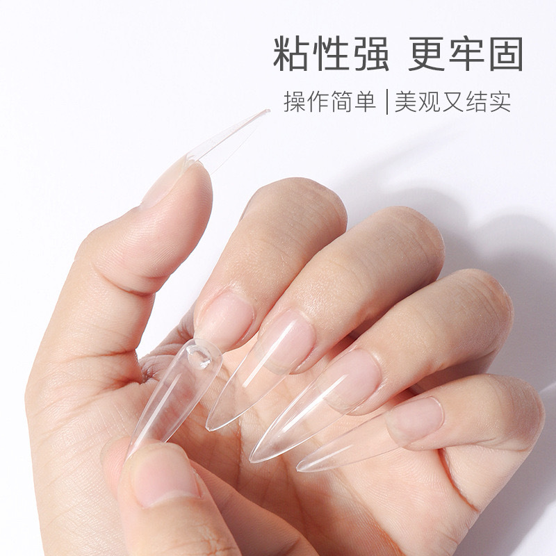 Tecnología negra uñas parche sólido pegamento adhesivo pasta fuerte nueva fototerapia extensión uñas gel clavo gel