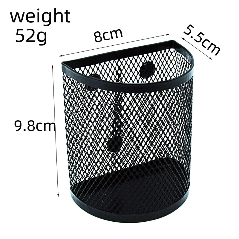 Metal Semi-Circular Magnetic Pen Holder Wholesale with Magnet Whiteboard Pen Holder Storage Box Magnetic Marker Holder Storage Cabinet Accessories