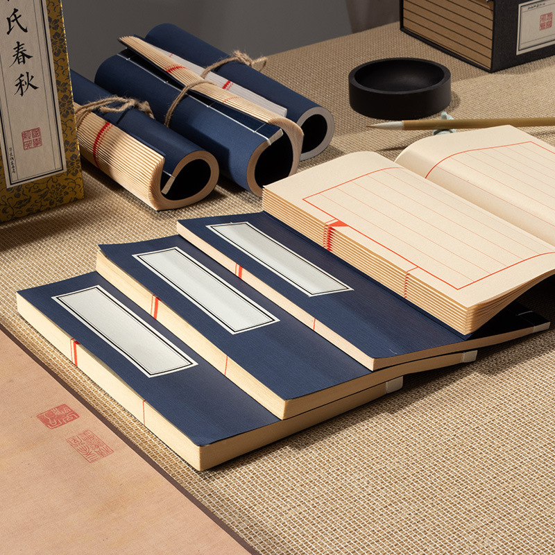 古代书卷古风线装本仿真书中国风装饰卷筒摄影道具卷书房复古摆件