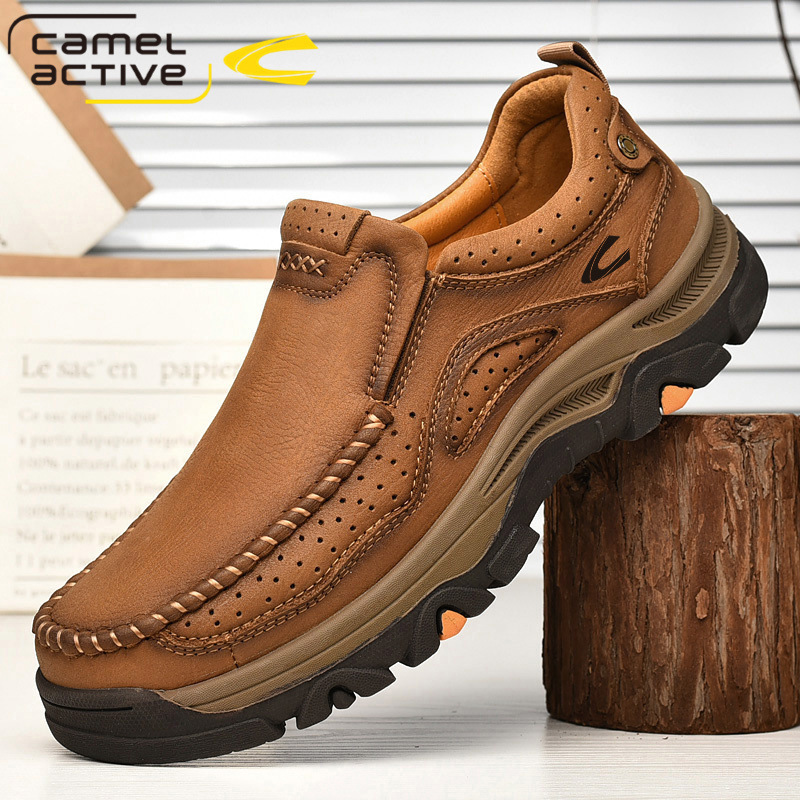German Camel Dynamic Men's Shoes Spring Men's Soft Sole Casual Shoes Slip-on Shoes Men's Large Size Dad Shoes