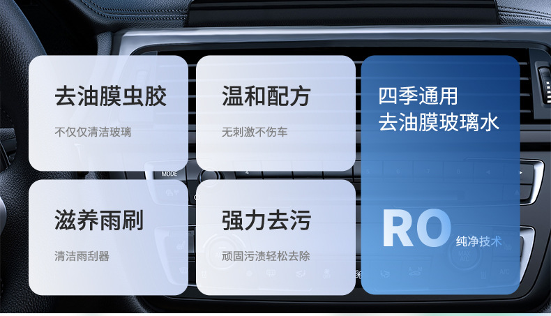 Car glass water winter antifreeze minus -40-15-25 wiper water car strong oil film removal four seasons universal