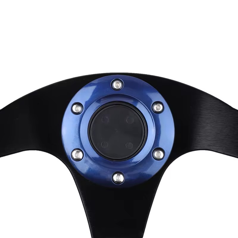 Car Modification Pu Universal New Model Steering Wheel for Competitive Games, Go-Kart 13-Inch 320mm Racing-Style Steering Wheel
