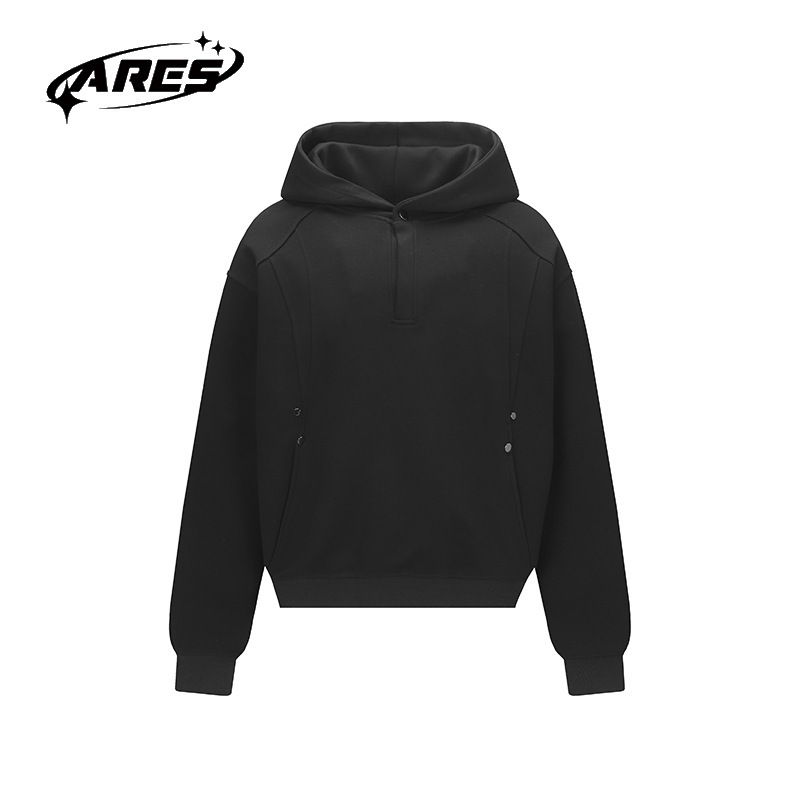 ARESWINGS美式复古480g重磅开衫连帽情侣卫衣秋季新款外套|undefined