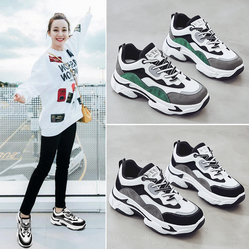 Summer women's breathable sneakers platform for leisure