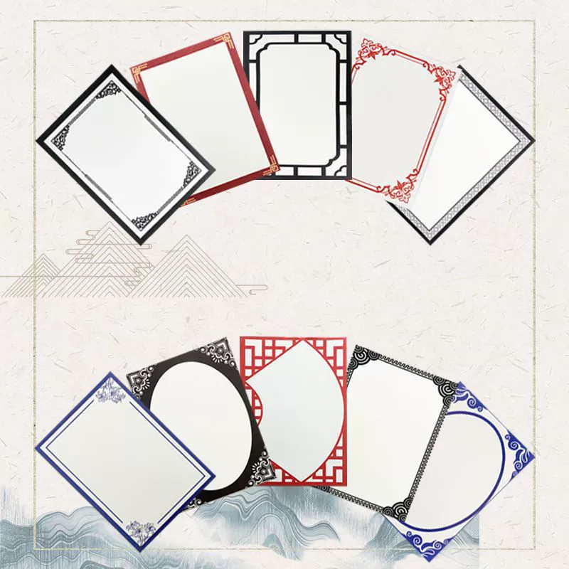 A4 картон древняя граница цветочная бумага гуашь цветной свинцовый губка печать толстый картон бумага для рисования эскиз твердой бумаги