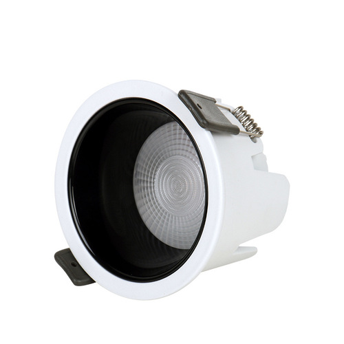 LED intelligent dimming color temperature tube spotlight embedded home pre-embedded brightness COB anti-glare spotlight hill