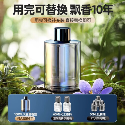 新品车载香薰香水160ml 创意自动喷雾大容量汽车男士香水持久散香