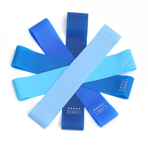 TPE Gradient Blue Yoga Squat Buttock Resistance Band Slimming Legs and Slimming Arms Pulling Band Strength Rehabilitation Training Hip Circle