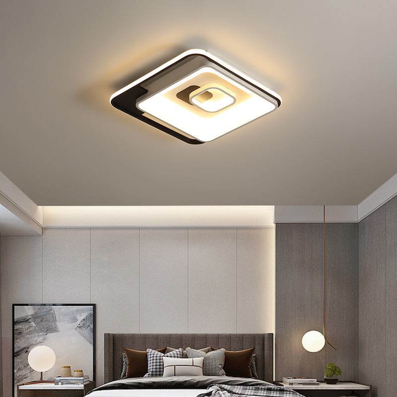 2025 nueva lámpara de sala de estar lámpara de techo LED dormitorio comedor simple atmósfera iluminación del hogar lámpara ultrafina