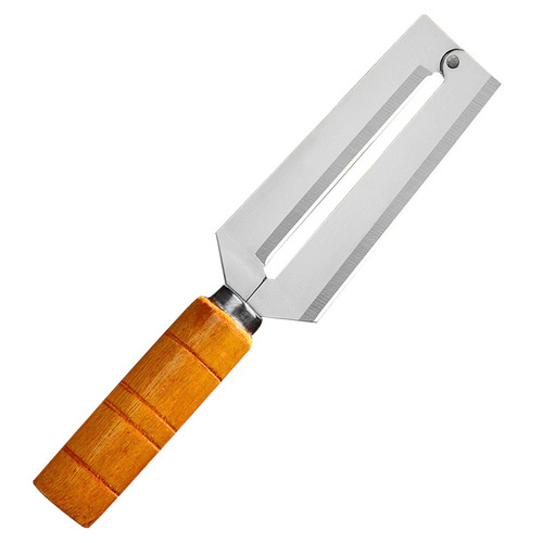 Manufacturer wholesale stainless steel peeling knife sugar cane knife multi-purpose vegetable and fruit sugar cane pineapple peeling knife flat head planer
