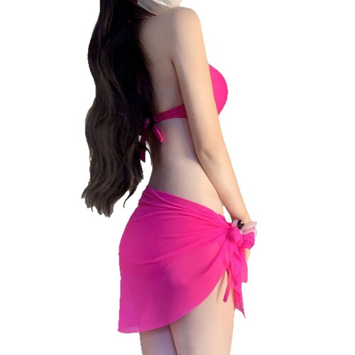 Internet-famous style small bust steel-boned push-up bikini swimsuit women's hot spring bathing summer slimming spicy girl vacation beach swimwear