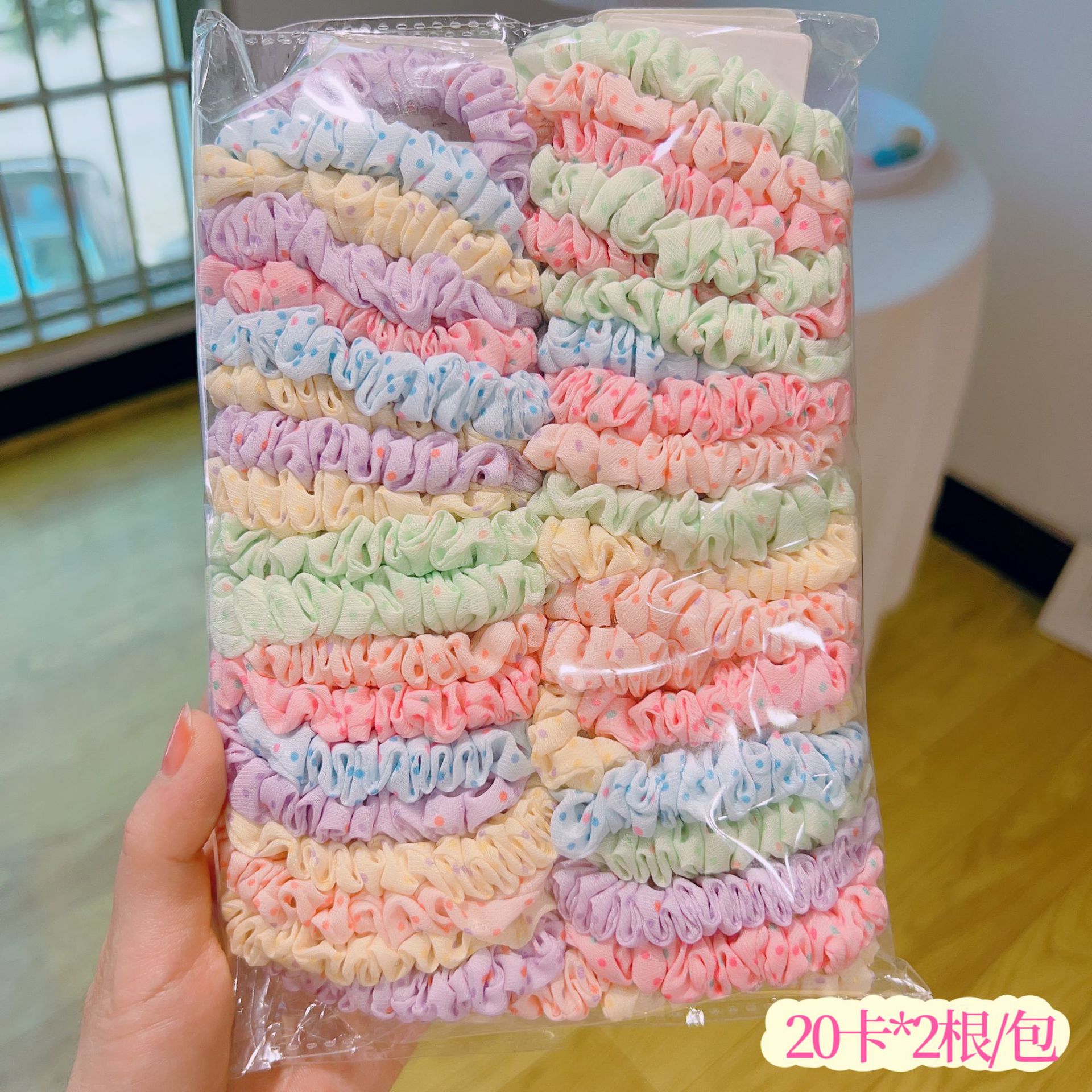 Corea del Sur temperamento simple anillo de intestino delgado cabeza de niña cuerda dulce tocado floral accesorios para el cabello corbata para el cabello de mujer