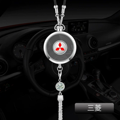 Fragrance Alloy Hanging Ornament | Car hanging - mitsubishi-silver-alloy-ornaments-comes-with-1-bottle-of-blue-ocean-perfume