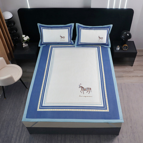 Ice Vine Mat Summer Ice Silk Cool Mat Three-Piece Set Naked Sleep Washable Foldable Summer Air Conditioning Soft Mat Bamboo Grass Mat 