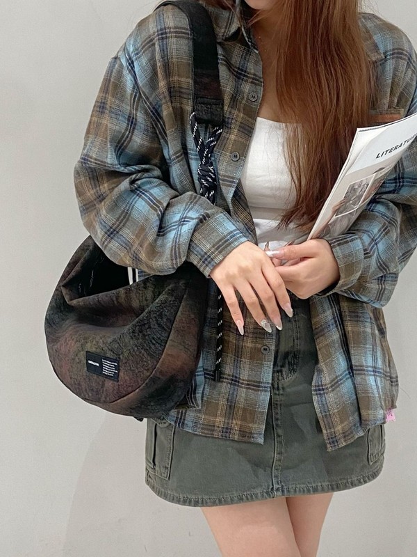 霞洋原创复古大容量饺子包2025新款春夏打结绳子斜挎通勤单肩女包|undefined