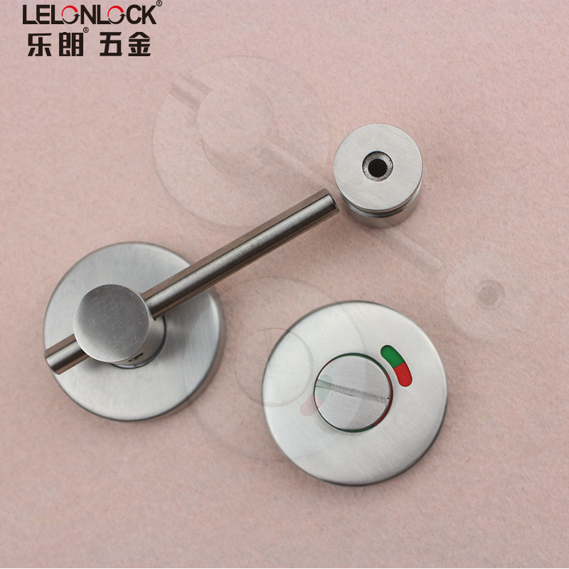 Baño público partición hardware accesorios espesado 304 Acero inoxidable aseo persona no tripulado indicación cerradura de la puerta