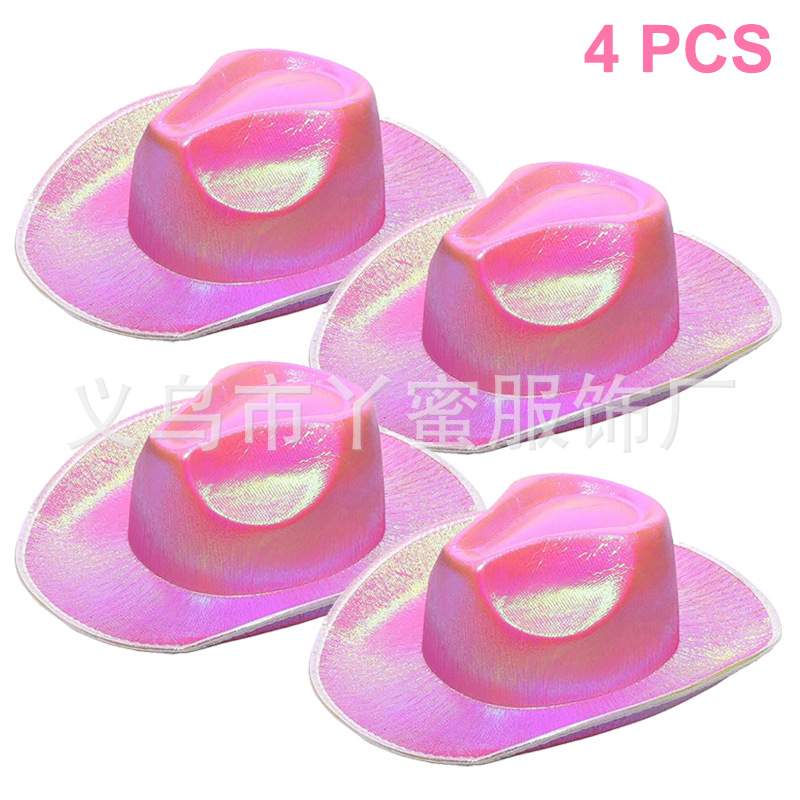 Juego de cuatro piezas rosa colorido