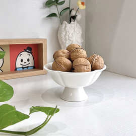 高脚零食碗甜品碗禅意精致点心小吃高足果盘酒店创意水果碗餐具