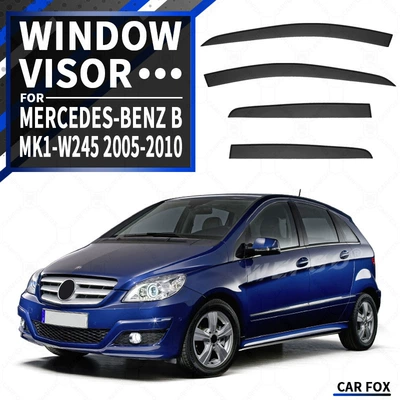 Visor, Rain shield - standard-packaging-without-logo-mercedes-benz-b-class-mk1-w245-2005-2010-plexiglas-without-bright-strips-window-rain-shield