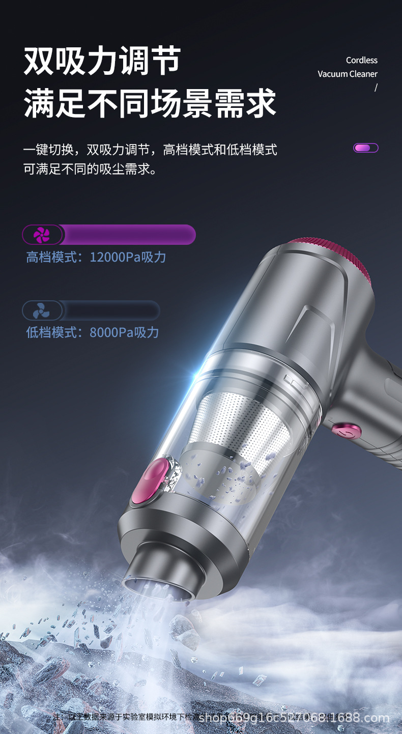 Wireless Car Household Brushless Vacuum Cleaner Blow Suction Four-in-One Handheld Dust Blow Suction Mini Charging Vacuum Cleaner