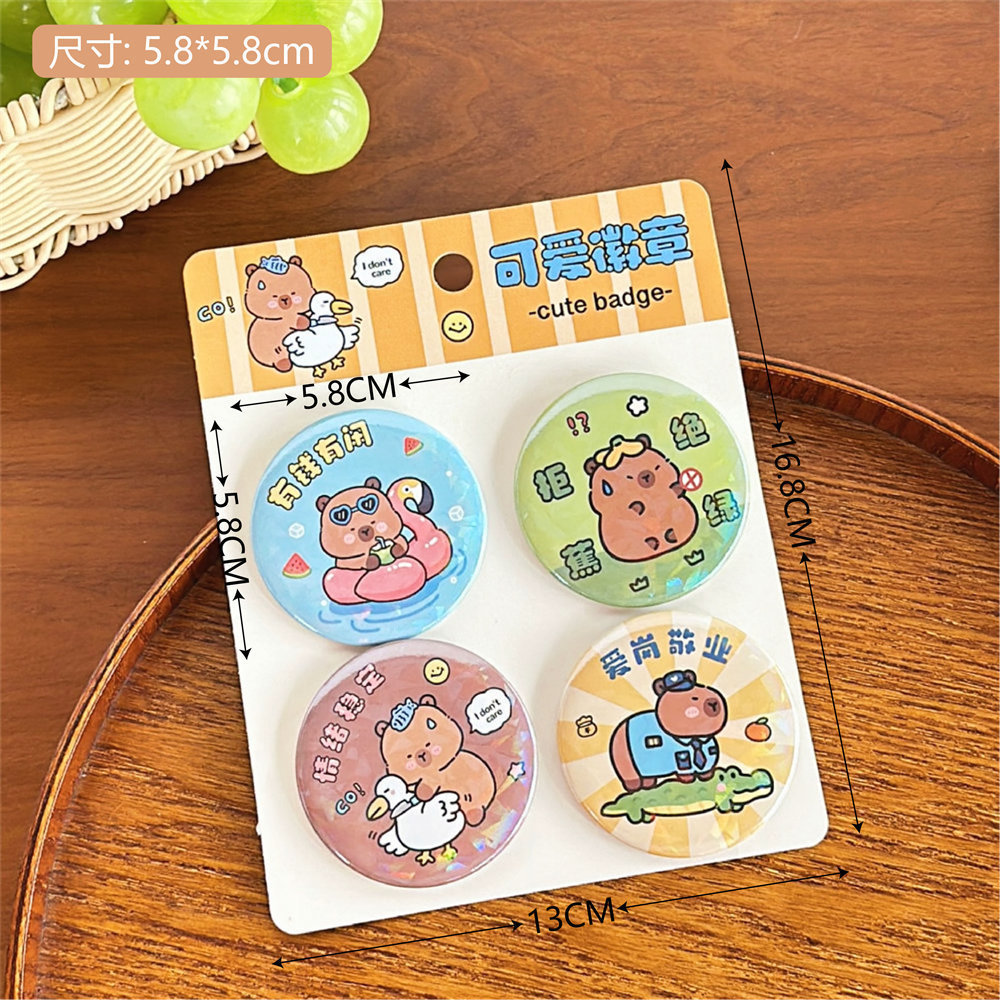 Tengyi original lindo muñeco de peluche broche pin chica mochila joyería Decoración Accesorios dibujos animados insignia al por mayor