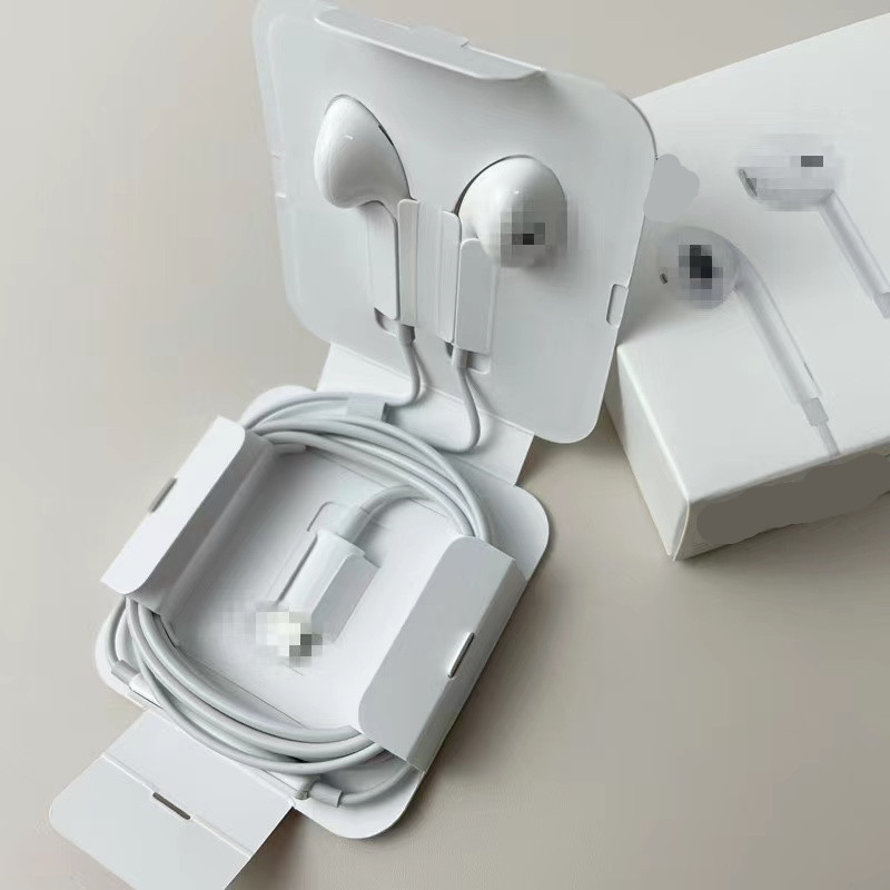 Applicable to Apple original headset mobile phone wired cracked version Bluetooth headset lightning flat head call headset