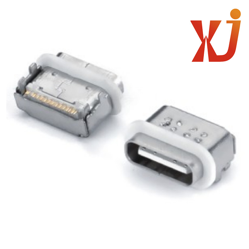 白芯TYPE C母座防水 插板Type c插座白芯  TYPE C接口 USB