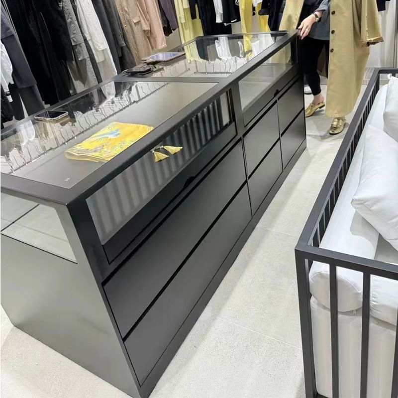 GYA中岛玻璃服装店流水展示台展示收银台储物柜柜台摆件吧台陈列|undefined