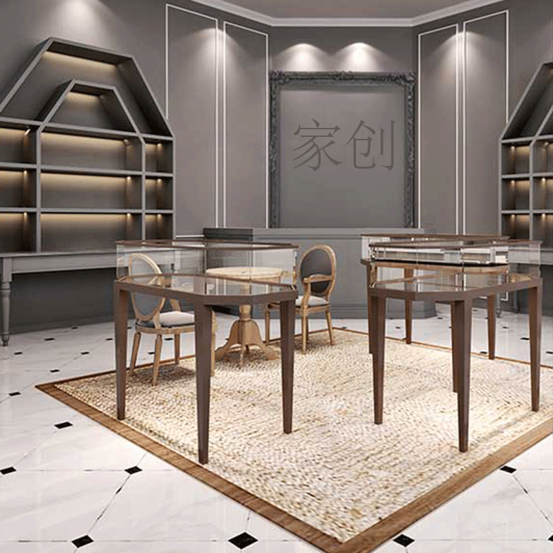 珠宝展示柜玉器黄金首饰柜台手表眼镜玻璃展柜银饰品烤漆展台定制