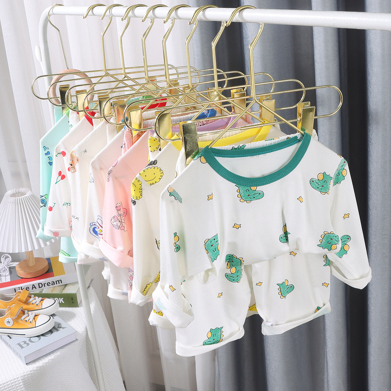 Youyuan Bao New Youke Silk Children Men's and Women's Mint Seven Sleeve Summer Home Air-conditioning Suit Wholesale Youyuan Bao New Youke Silk Children Men's and Women's Mint Seven Sleeve Summer Home Air-conditioning Suit Wholesale