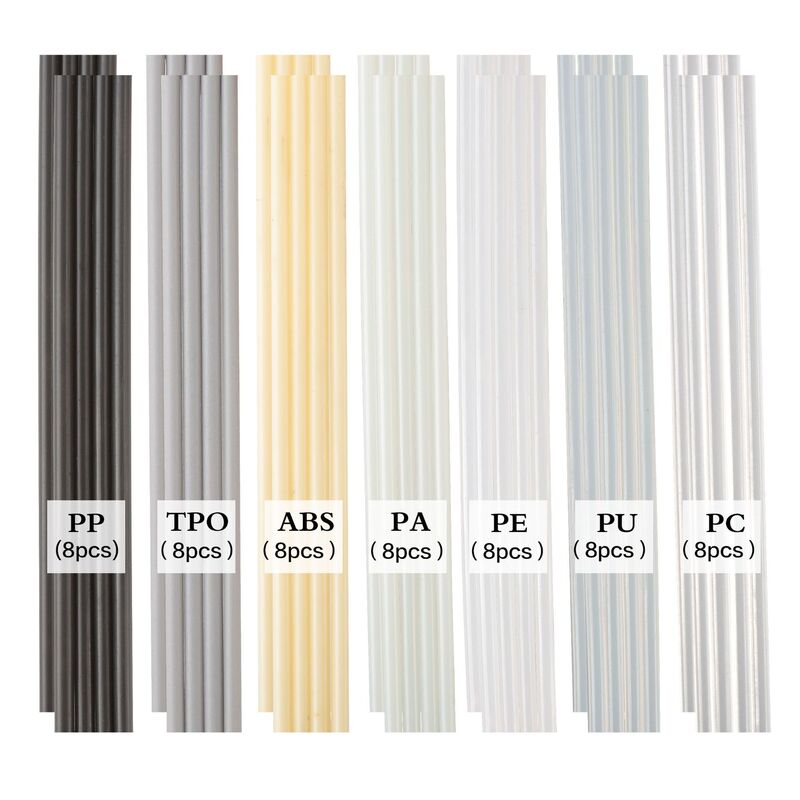 カラープラスチック溶接棒20/25cmPP PE PVC ABS PPR自動車バンパー修復ツール溶接棒|undefined