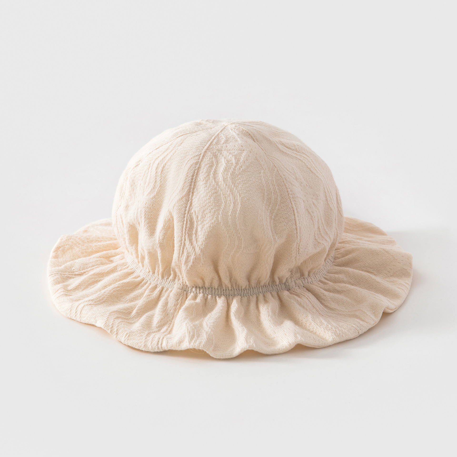 Sombrero de bebé sombrero de verano sombrero de sol recién nacido algodón jacquard delgado sombrero de pescador image 8