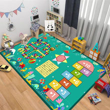卡通跳房子地垫益智早教游戏地毯幼儿园爬爬垫地毯客厅满铺防滑垫