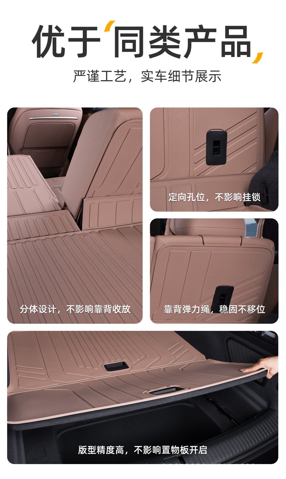 Suitable for the 2026 model of the LeDao L80 trunk mat, a foldable Nio accessory made of TPE material for car trunks