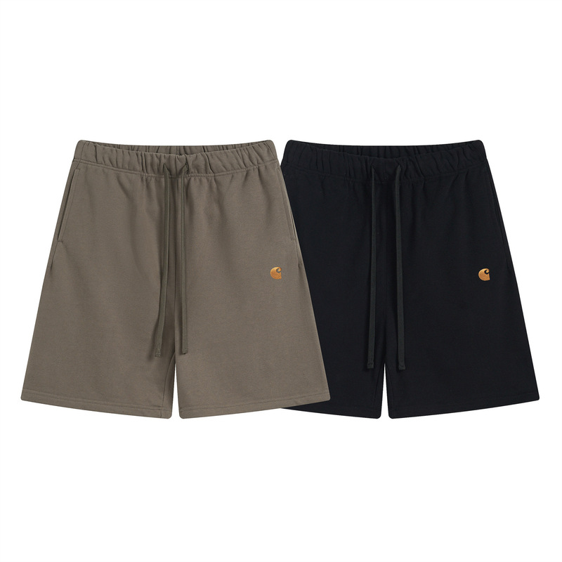 Wip Men's Swim Shorts Spring New Classic Gold Logo Embroidery Carhartt in Stock