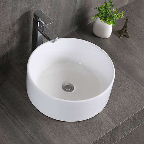 Square pedestal mini wash basin ceramic face basin single basin bathroom vanity sink balcony basin project item