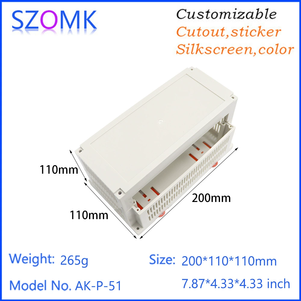 Ocom ABS пластиковый направляющий корпус с распределительная коробка питания PLC Промышленный блок контроллера переключатель корпуса P51