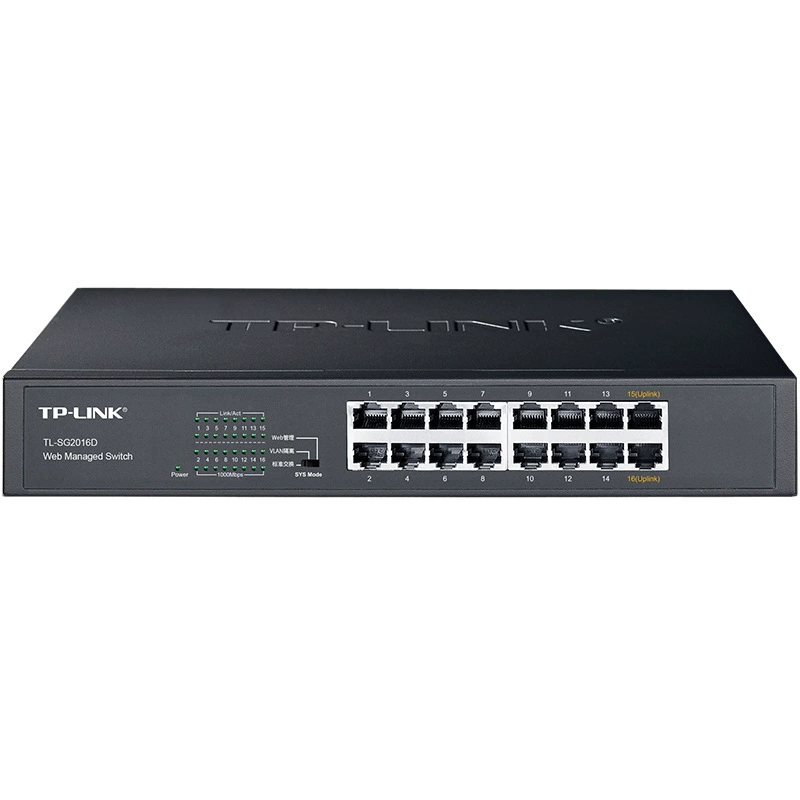 TP-LINK полный гигабитный веб-управляемый коммутатор TL-SG2016D