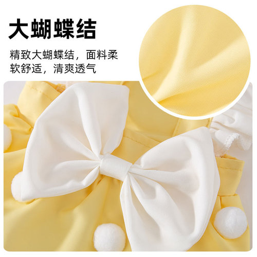 Cute dog clothes small dog teddy bear princess style cake dress summer vest pet clothes