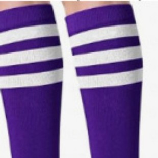 Cross-Border Summer Three-Stripe Mid-Calf Socks for Women, Black Cotton Knee-High Socks, Striped Socks, European and American Performance Socks, Calf Socks Jk