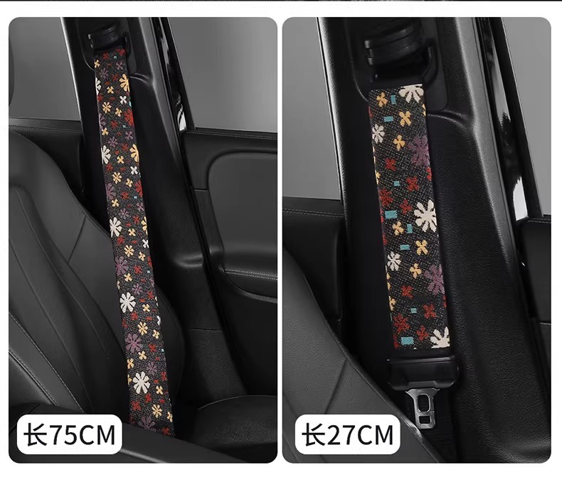 Car Seat Belt Shoulder Cover Cute Car Interior Lamb Wool Safety Belt Protective Cover Winter Short Plush Suit for Women