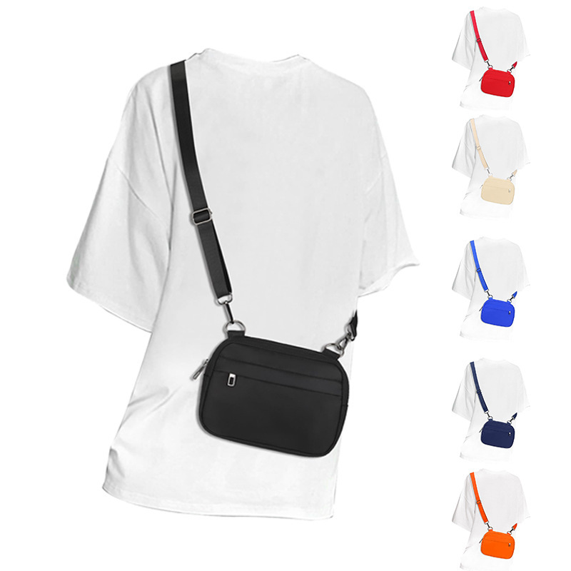 Lulu Cross-Border New Women's Crossbody Bag Waist Bag with Adjustable and Detachable Shoulder Strap, Waterproof, New Casual Style with Logo Lulu Cross-Border New Women's Crossbody Bag Waist Bag with Adjustable and Detachable Shoulder Strap, Waterproof, New Casual Style with Logo