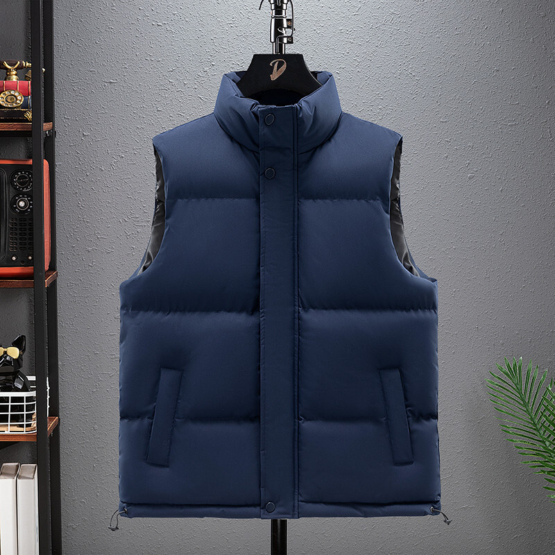 5XL - 8XL chaleco de algodón de pluma extra grande para hombres otoño invierno chaleco de hombro para hombres grueso chaqueta cálida hombre gordo