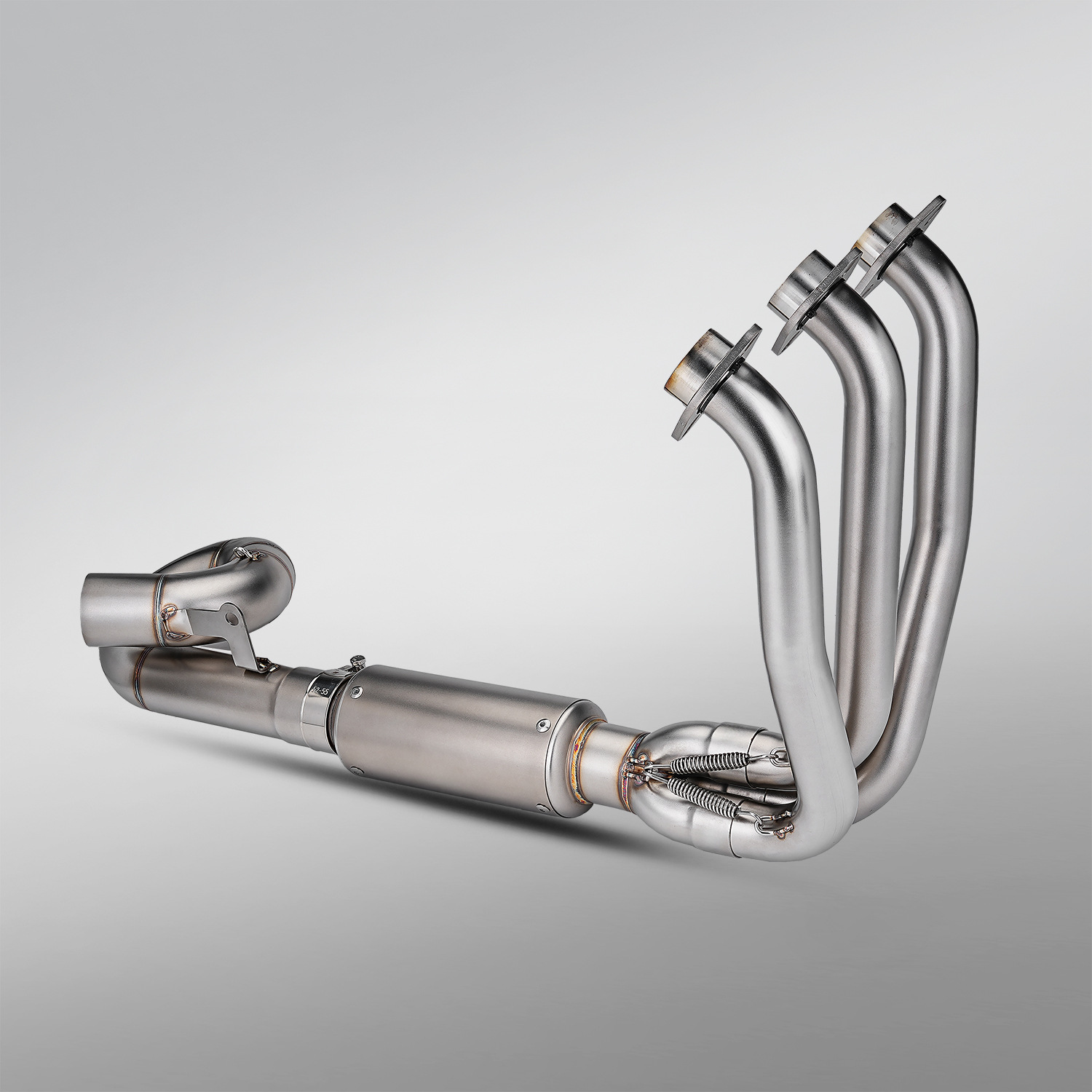 Cfmoto 675Sr Motorcycle Exhaust Pipe Modification with Bottom Exhaust and Front Stainless Steel Exhaust Pipe Section