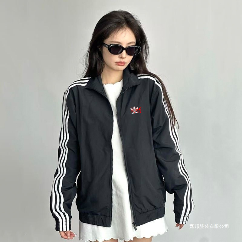 High-End Version with All Tags Intact, Three-Leaf Clover Sports Cardigan, Stand-Up Collar Jacket, New Spring Style for Men and Women, Couple's Casual Outerwear