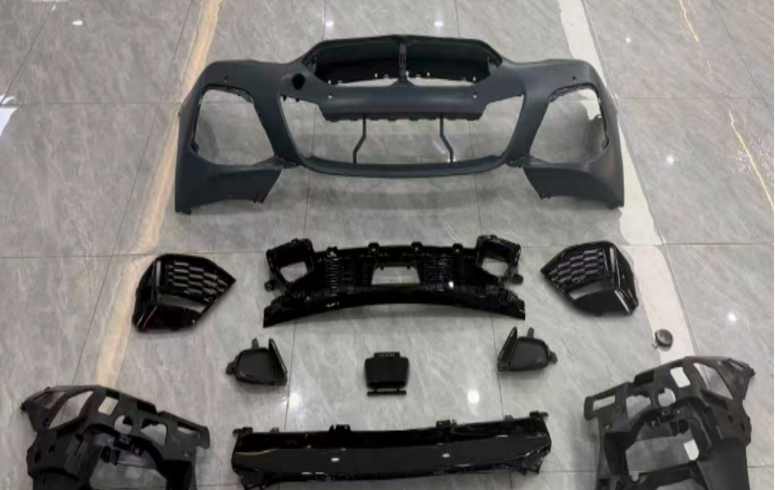 Suitable for Bmw F44 Bumper Upgrade M2 Kit, Front Bumper, Center Grille, Grille