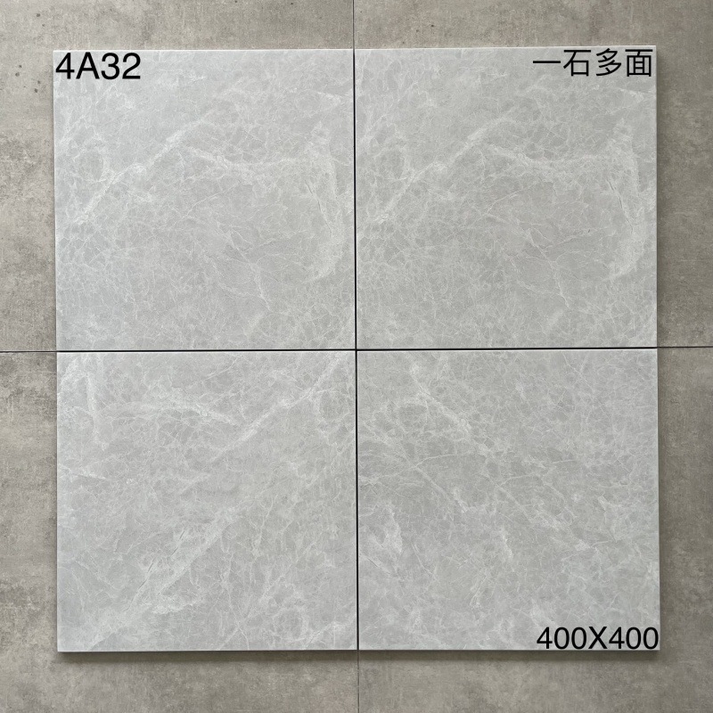 キッチントイレの床タイル400x400滑り止め耐摩耗性床タイルバルコニータイル浴室模造古煉瓦グレー|undefined